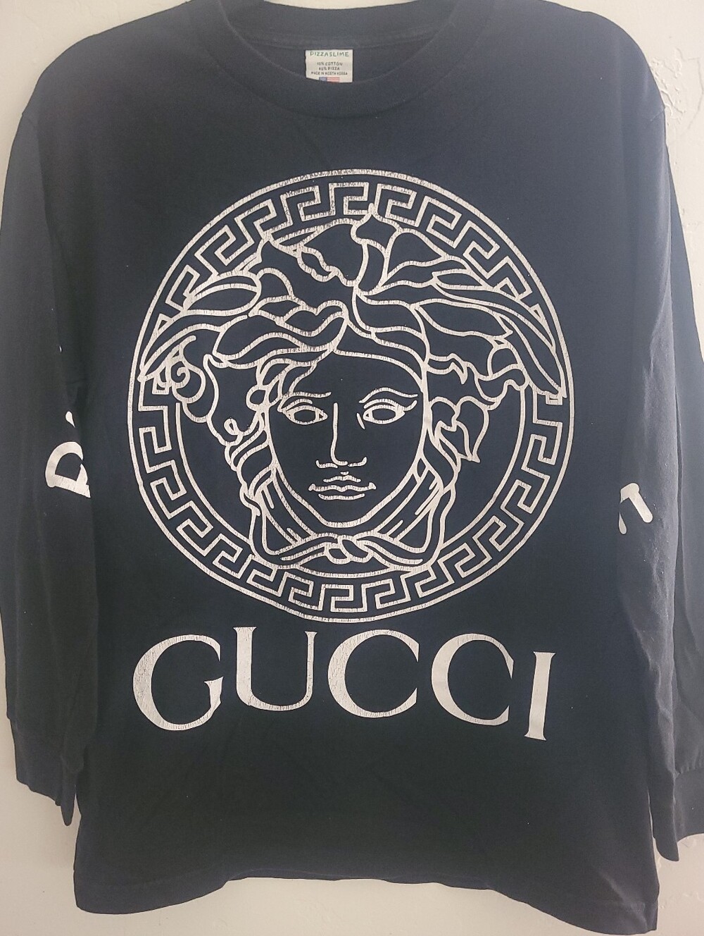 Pizzaslime "Designer Mash-Up" Long Sleeve Graphic Tee - Medium